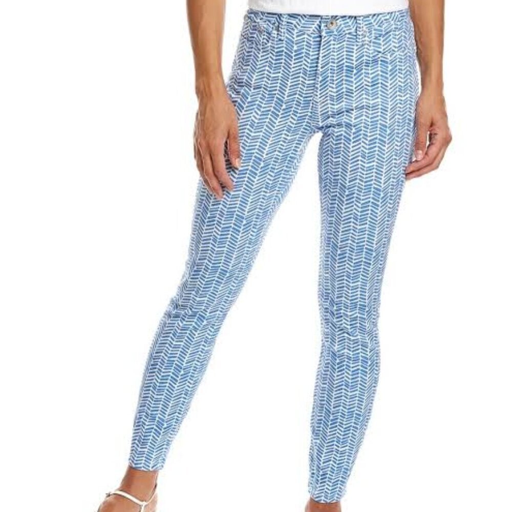 Vineyard Vines Jaime High-Rise Chevron Jeans 25